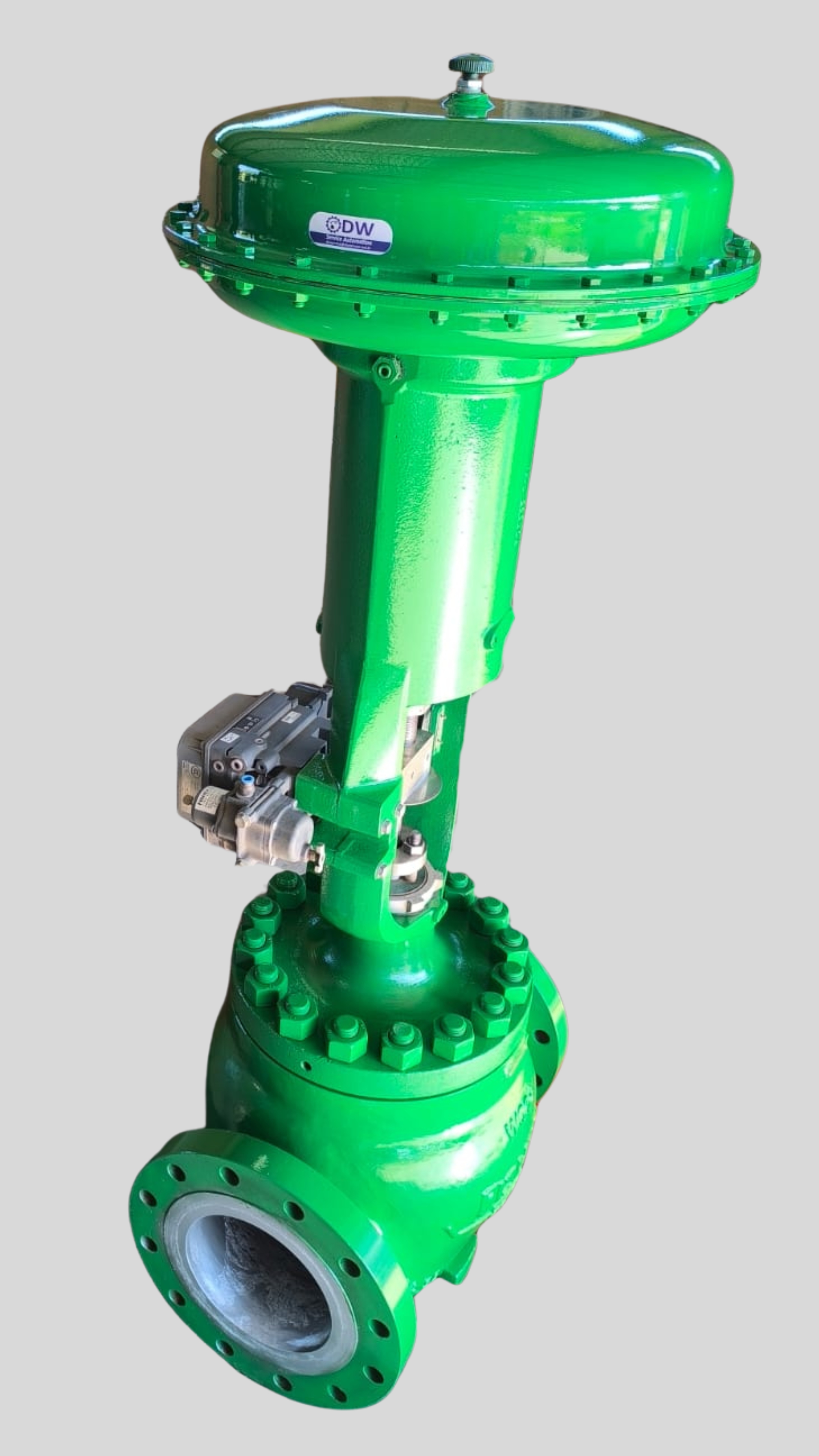 Ajustes em válvula de controle com equipe técnica DW